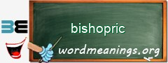 WordMeaning blackboard for bishopric